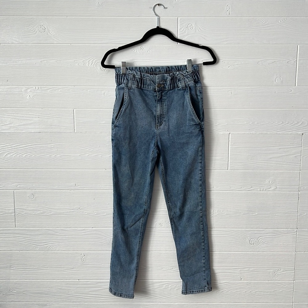 simple society elastic waist skinny jeans size 27 waist